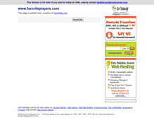 Tablet Screenshot of favoriteplayers.com